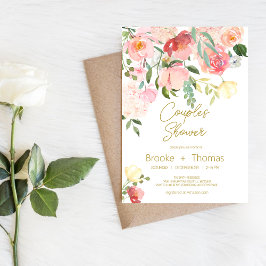 Convite para chá de Casais Elegantes Chic