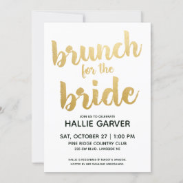 Convite para Chá de casamento Brunch