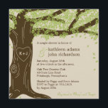 Convite para Chá de casamento de Árvore de Carvalh<br><div class="desc">Apresentando um lindo carvalho simbolizando seu amor forte e eterno,  esta coleção de casamento Oak Tree encantará seus amigos e família e os preparará para celebrar sua celebração romântica. Componentes correspondentes disponíveis em berryberrysweet.com 

 cartões de agradecimentos Correspondente:</div>