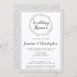 Convite para Chá de casamento de cupão Botânico Mo