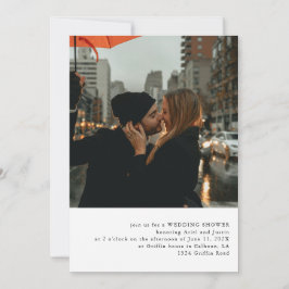 Convite para Chá de casamento de Tema de Foto Simp