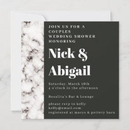 Convite para Chá de casamento do Casal Marble