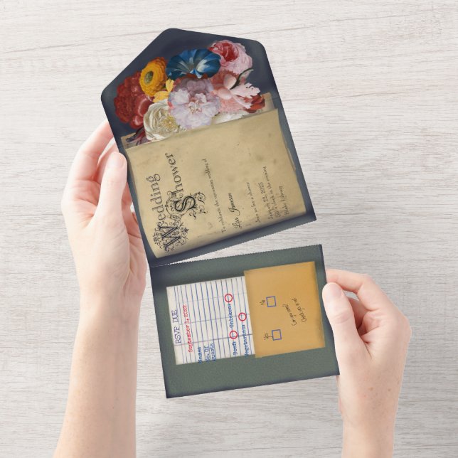 Convite para Chá de casamento do Livro da Bibliote (Tearaway)