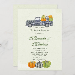 Convite para Chá de casamento Pumpkin de Caminhão 