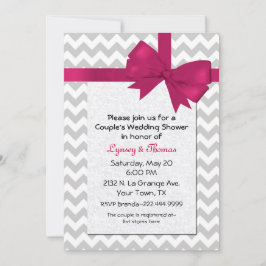 Convite para Chá de casamento Trendy Chevron
