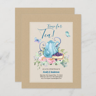 Convite para chá de Chá de panela de chá à tarde