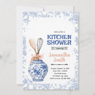convite para chá de cozinha em estilo chinoiserie