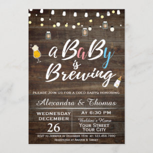 Convite para Chá de Criação de Bebês para CHURRASC