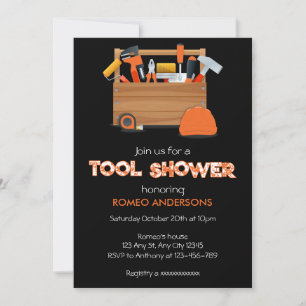 Convite para Chá de Ferramenta do Groom