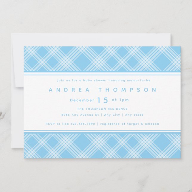 Convite para Chá de fraldas (Frente)