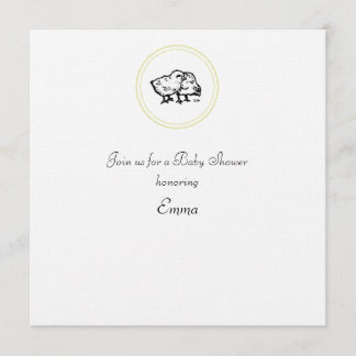 Convite para chá de fraldas