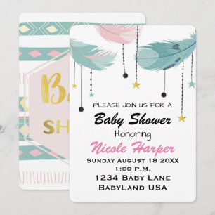 Convite para chá de fraldas