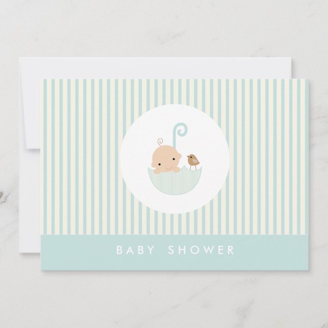 Convite para chá de fraldas {baby} (Frente)