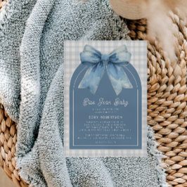 Convite para Chá de fraldas Blue Jean Baby Boy