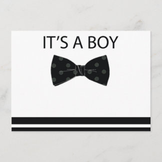 Convite para Chá de fraldas Bowtie