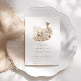 Convite para Chá de fraldas Chic do Boho Nursery