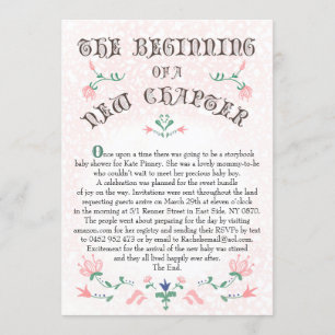 Convite para Chá de fraldas da página Vintage St
