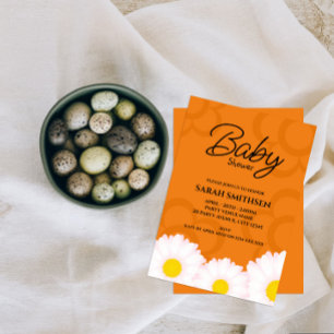 Convite para Chá de fraldas Daisy
