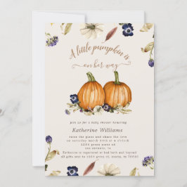 convite para chá de fraldas de abóbora para tons d