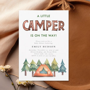 Convite para Chá de fraldas de Aquarela da Florest