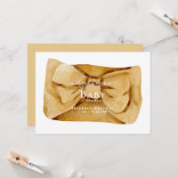 Convite para Chá de fraldas de Arco Amarelo-Cute