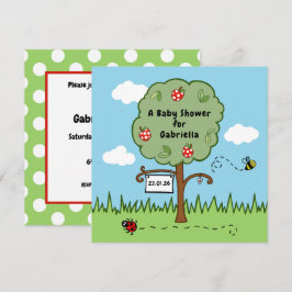 Convite para Chá de fraldas de Árvore de Celebraçã