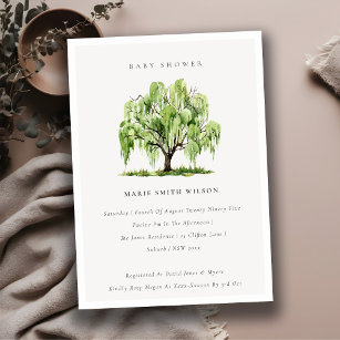 Convite para Chá de fraldas de Árvore Selvagem Ver