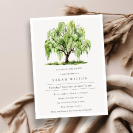 Convite para Chá de fraldas de Árvore Selvagem Ver