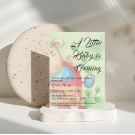 Convite para Chá de fraldas de Borracha