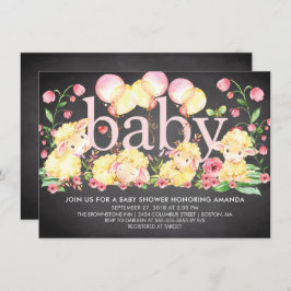 Convite para Chá de fraldas de Borracha Doce