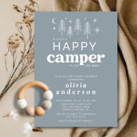 Convite para Chá de fraldas de Camper Feliz