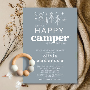 Convite para Chá de fraldas de Camper Feliz