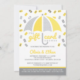 Convite para Chá de fraldas de cartão-presente, Am