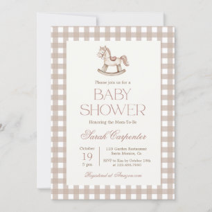 Convite para Chá de fraldas de Cavalo de Rocco