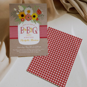 Convite para Chá de fraldas de CHURRASCO de bebê,