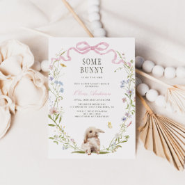 Convite para Chá de fraldas de coelho