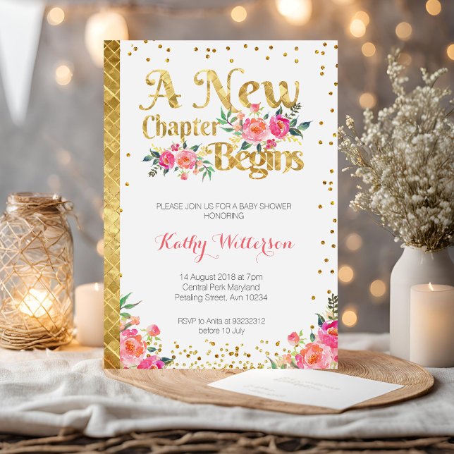 Convite para Chá de fraldas de conto de fadas de S (Criador carregado)