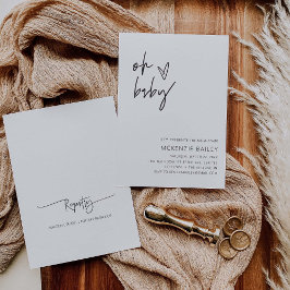 Convite para Chá de fraldas de convite para bebê C