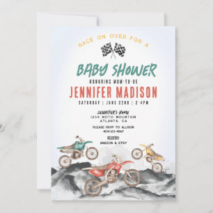 Convite para Chá de fraldas de Corrida de Camada d