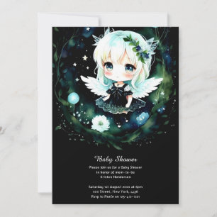 Convite para Chá de fraldas de Fada de Água