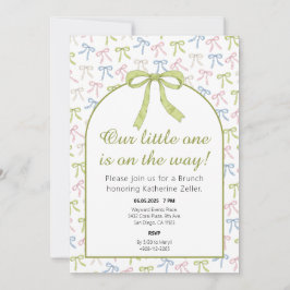 Convite para Chá de fraldas de Faixa de Opções Ver