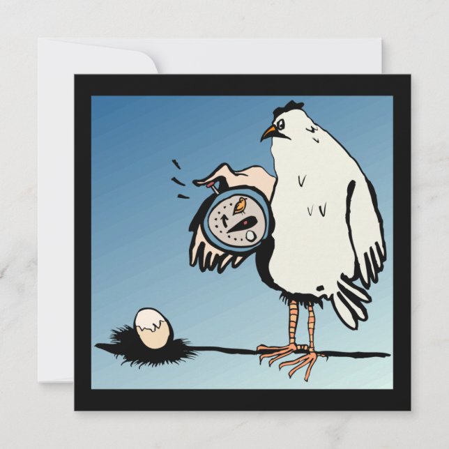 Convite para Chá de fraldas de frango (Frente)