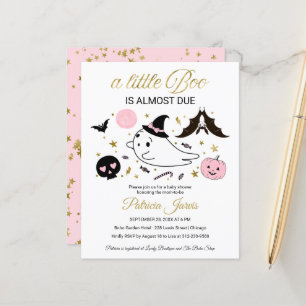 Convite para Chá de fraldas de Halloween de Orçame