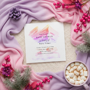 Convite para chá de fraldas de inverno