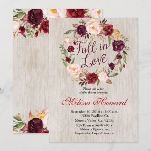 Convite para Chá de fraldas de outono