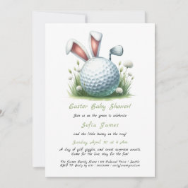Convite para Chá de fraldas de páscoa