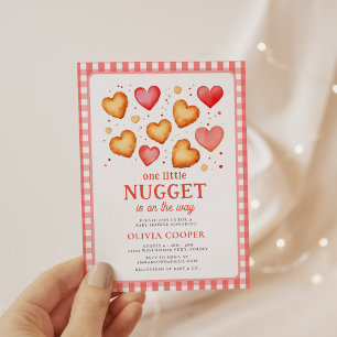 Convite para Chá de fraldas de Pequeno Nugget