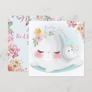 Convite para Chá de fraldas de selos