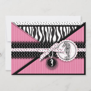 Convite para Chá de fraldas de Sensação de Cava