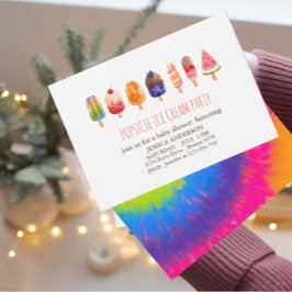 Convite para chá de fraldas de Sorvete